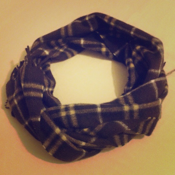 Auth. Burberry Check Cashmere Scarf