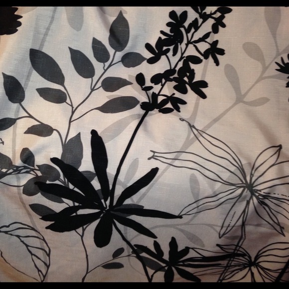 Fabric shower curtain used for one month