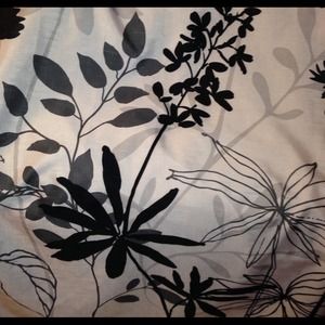 Fabric shower curtain used for one month