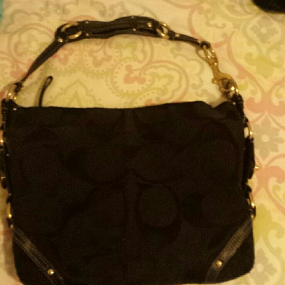 Black Coach Shoulder Bag