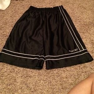 Black reebok shorts