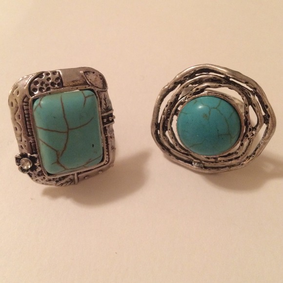 💎EDITORS CHOICE💎 turquoise & silver rings