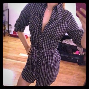 XS Urban Outfitters - BDG Plaid Button-Up Dress