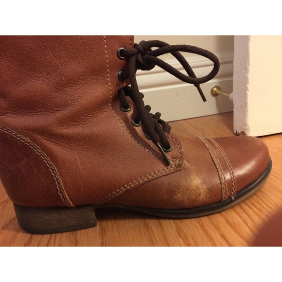 Cognac Combat boots - Picture 3 of 4