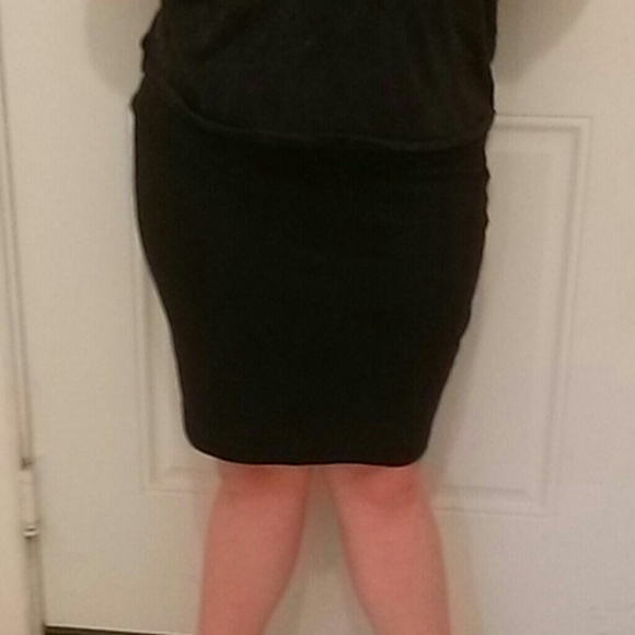 Black pencil skirt