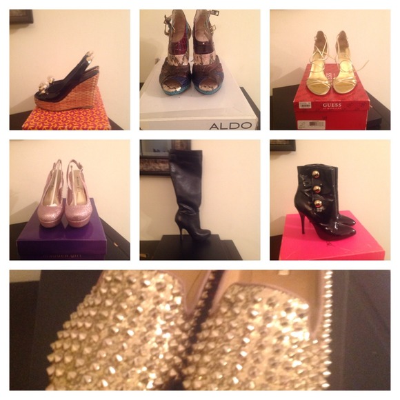7 pairs of shoes