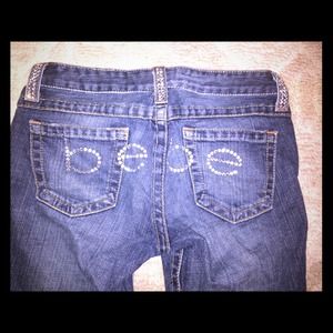 BeBe blinged out sexy jeans! See description size!