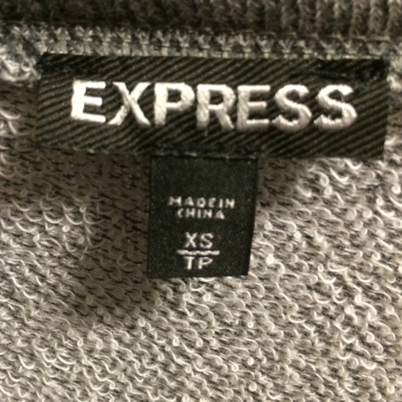A gray top from Express, half sequin.. - Picture 3 of 3