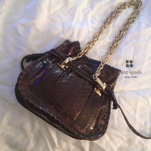 Kate Spade "Collect" Rio Kylie Python (Snake) Bag - Picture 2 of 4