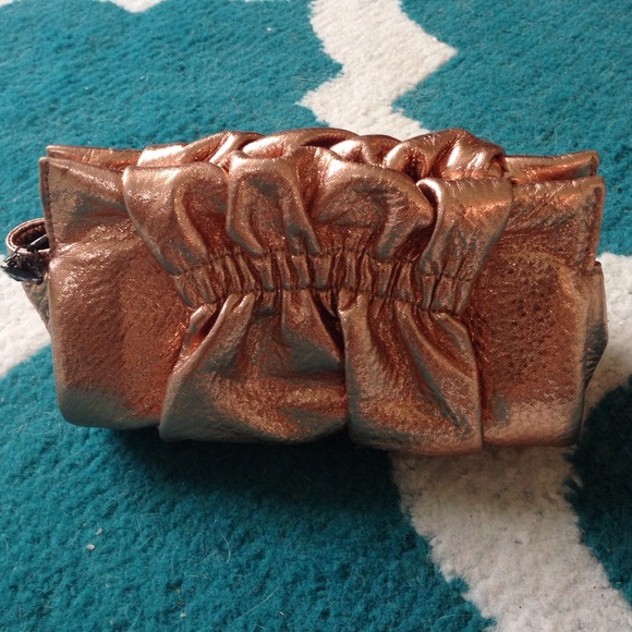 Rose Gold Henri Bendel Clutch
