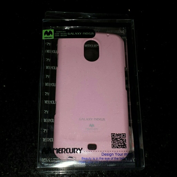 Brand new galaxy nexus glitter pink soft case~