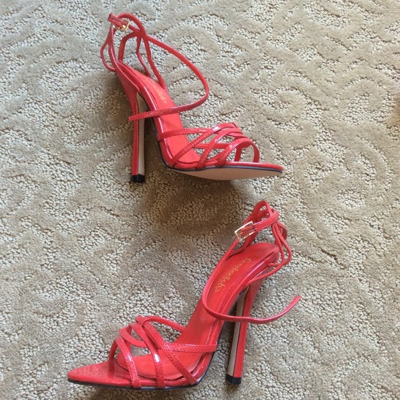 Frederick�s of Hollywood Shoes Strappy Cage Heels Poshmark