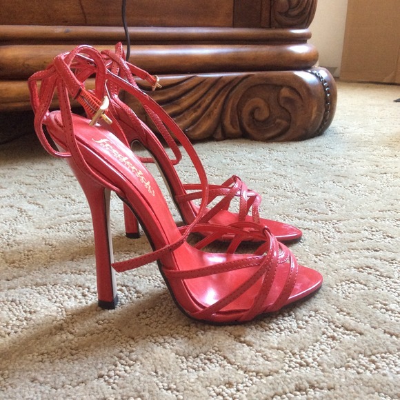 Frederick�s of Hollywood Shoes Strappy Cage Heels Poshmark