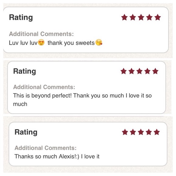 I love happy customers ☺❤