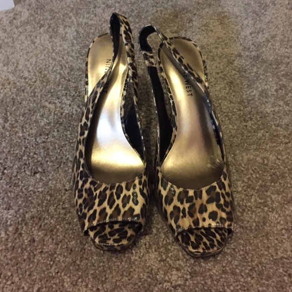 Nine West Shoes - Cheetah print 9 west sling backs