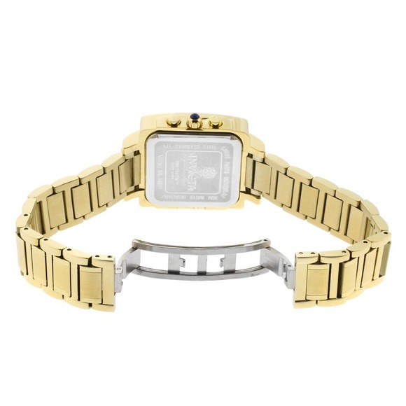 INVICTA GOLD TONE WATCH SQUARE DIAL WILDFLOWER - Picture 2 of 4