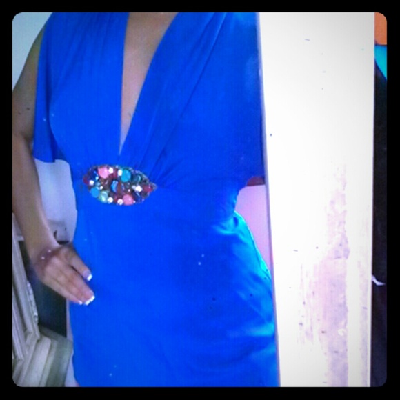 New! Cache Blue Silk Blouse