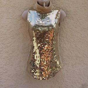 Gold holiday sweater