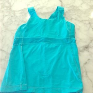 Teal (blue) lululemon Tank