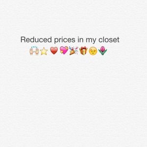 Reduced prices in my closet!!🙌⭐️🎉🌷