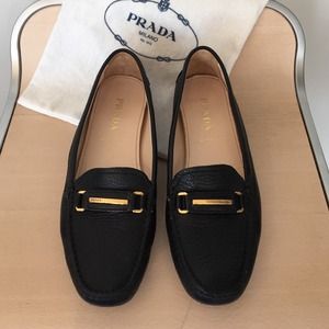 Prada black loafers