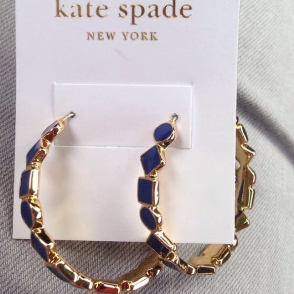 Kate Spade idiom gold earrings