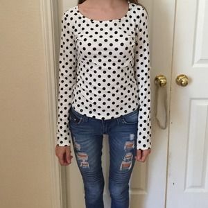 Polka dot top