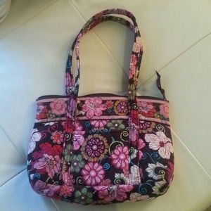 Vera Bradley Mod Floral Pink Little Betsey Tote