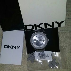 Dkny-gray, rubber band watch