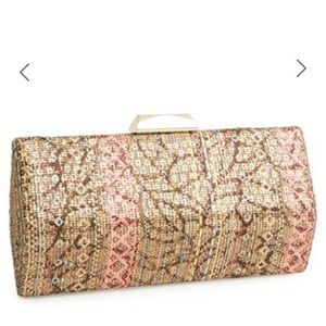 Big Buddha faith printed clutch