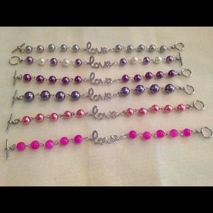 Handmade love bracelets