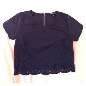 H&M crop top, American eagle shirt, pacsun cardi