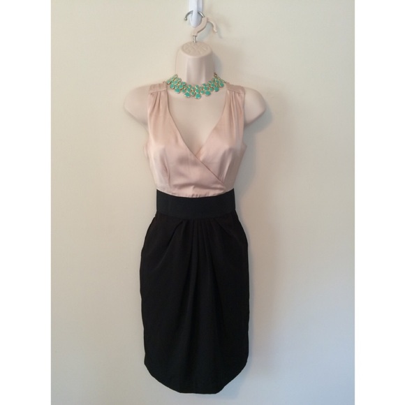 Black and cream h&m dress