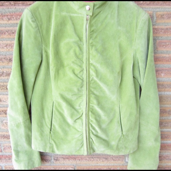 Wilson's Leather Lime Green Jacket - Picture 2 of 2