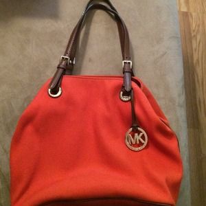 Orange Michael Kors purse