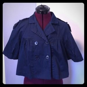 Short Sleeve Navy Blazer Medium