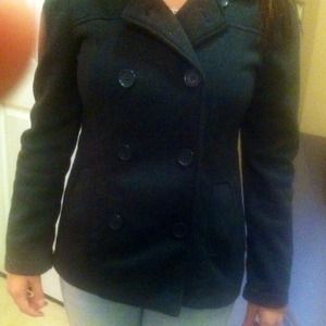 Black Peacoat! Excellent Condition!