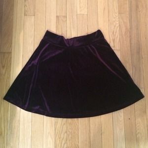 Velvet Burgundy/Dark Purple Skirt