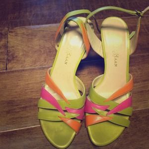 Cole Haan rare green heels