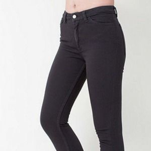 Stretch Bull Denim Side Zip Pant