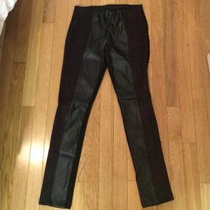 Leather, Suede, and Spandex Leggings from Zara