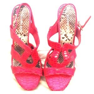 Pink faux snake skin pretty much brand new!!!