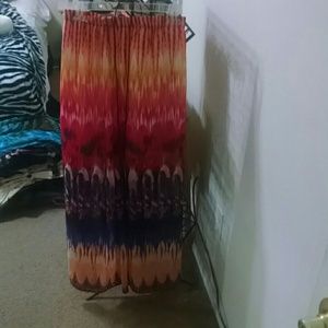 Firey long skirt