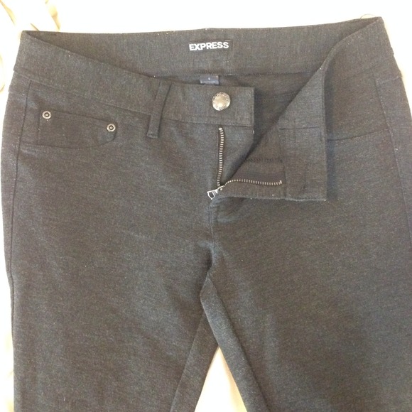Express dark grey jean legging