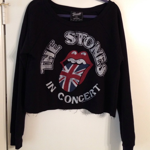 Bravado Tops - The Stones In Concert sweatshirt NWOT