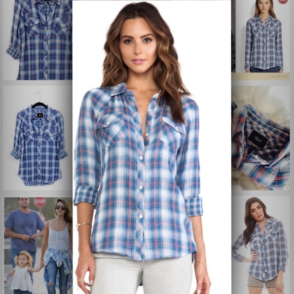 Rails Kendra Button Down Shirt L new with tag