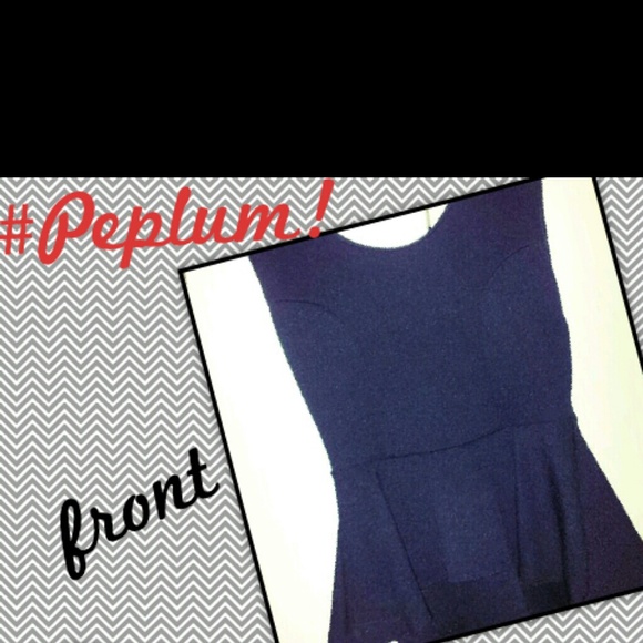 Sexy High-Low PeplumTop with chained back