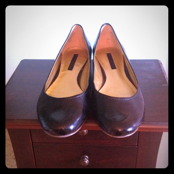 Black flats.