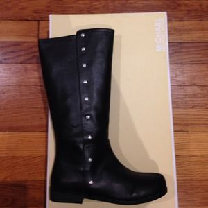 Michael Kors studded boots sz 1 girls