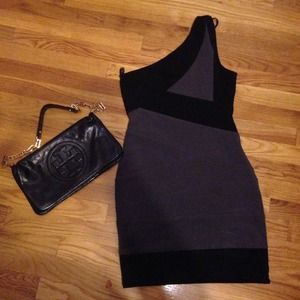 One shoulder strap dress